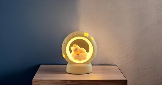Moon LED Night Lamp with 3 Brightness Modes & Touch Control