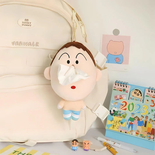 Cartoon Plush Tissue Holder Doll